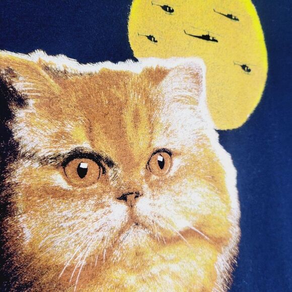 Apocalypse Meow Cotton Black Cat T-Shirt - Picture 5 of 7